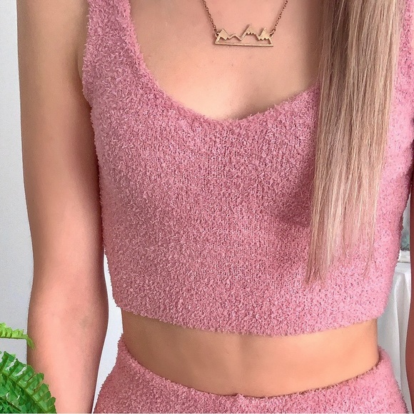 Fuzzy Set Pink Two Piece NWT - Picture 3 of 8